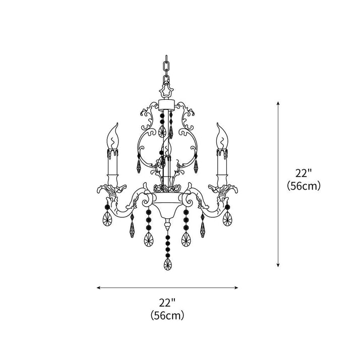Barret Light Crystal Classic Traditional Chandelier – detail 3