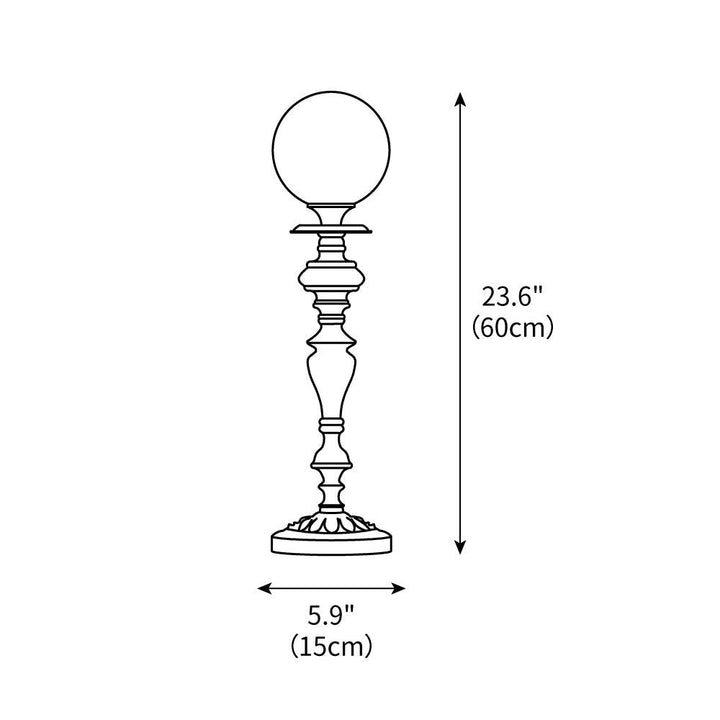 Brass Candelabra Table Lamp – detail 3