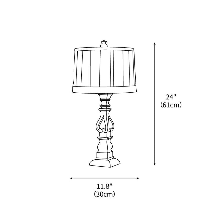 Canora Traditional Vintage Table Lamp – detail 3