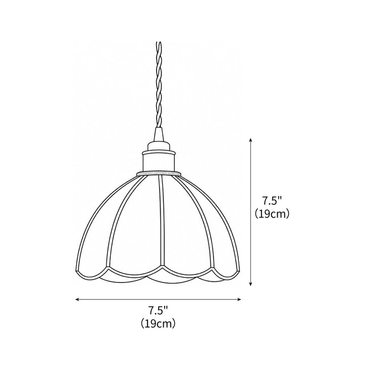 Colorful Stained Glass Pendant Light – detail 5