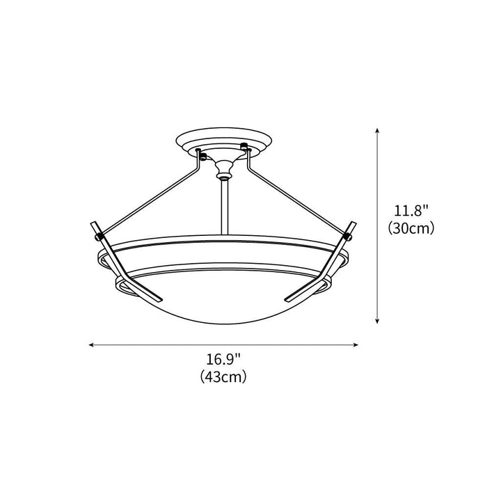 Maxim Stratus Semi-Flush Mount 16.9" – detail 3