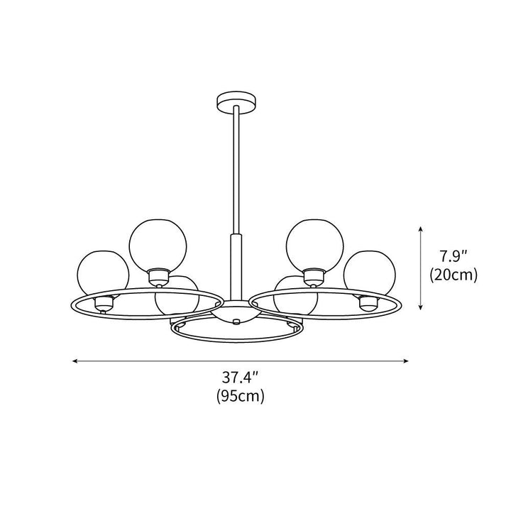 Mitzi Estee Chandelier 37.4" – detail 3