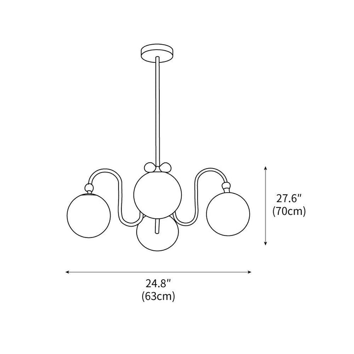 Mitzi Estee Polished Chrome Chandelier – detail 3