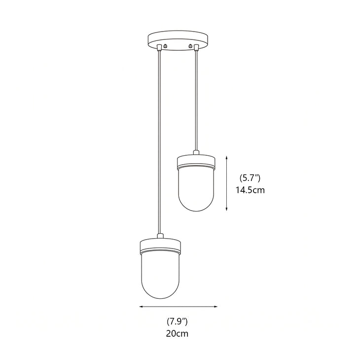 Barrett Capsule Alabaster Pendant Lamp