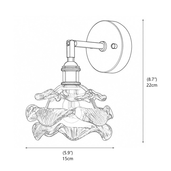 Brette Sculptured Glass Sconce
