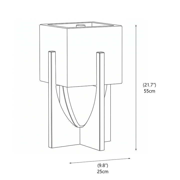 Caldwell Alabaster Cube Table Lamp