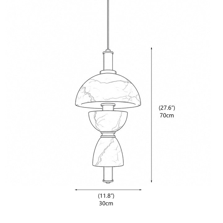 Corliss Alabaster Pendant Lamp