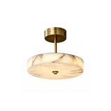Ebell Alabaster Semi-Flush Mount