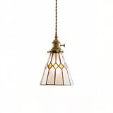 Hazel Diamond Stained Glass Pendant Lamp