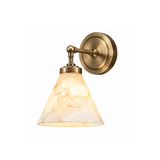 Kearney Alabaster Cone Sconce