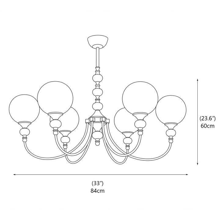 Monique Alabaster Chandelier