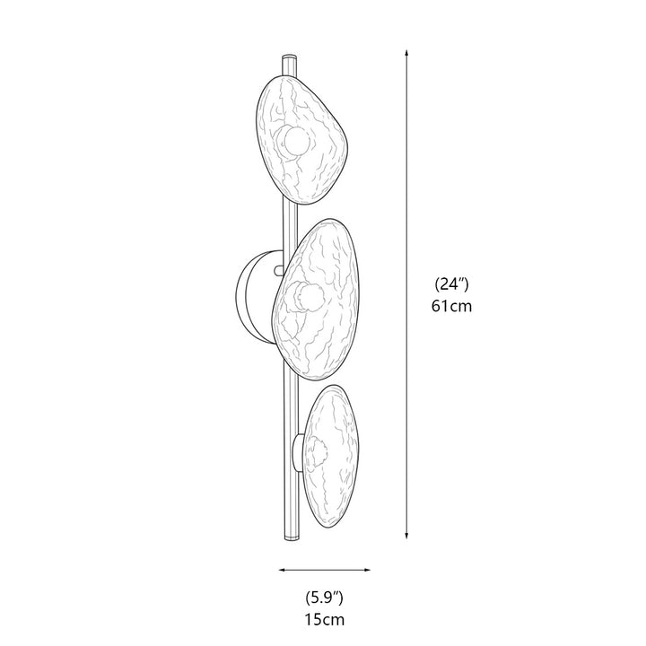 Rowan Pebble Glass Wall Sconce