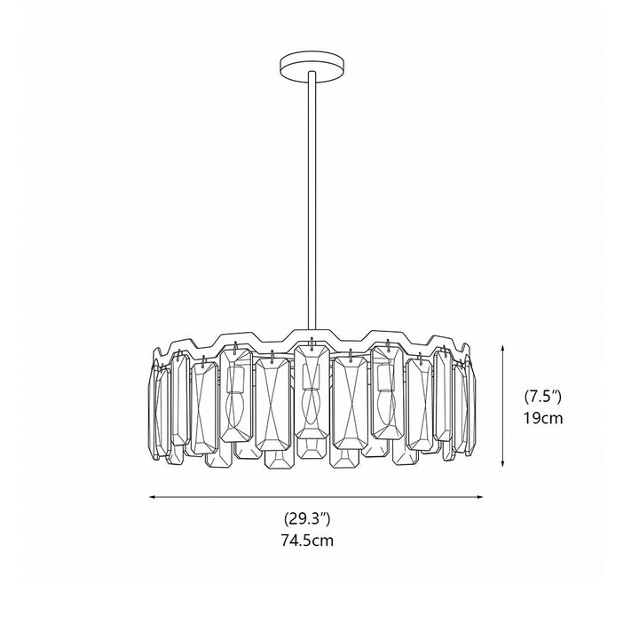 Sinclair Prism Crystal Chandelier