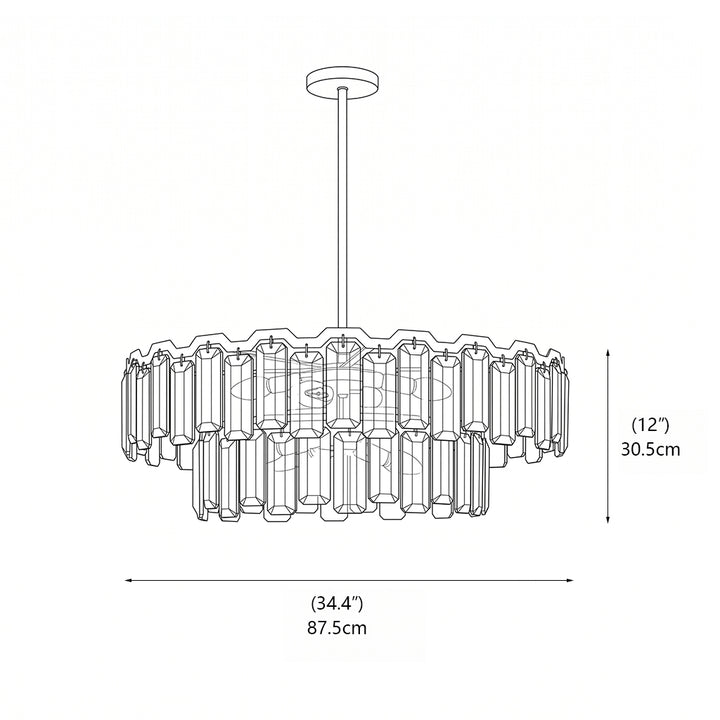 Sinclair Prism Crystal Chandelier