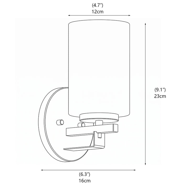 Whitman Alabaster Cylinder Sconce