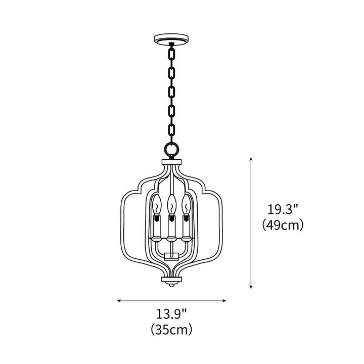 Ophelia Winter Chandelier – detail 3