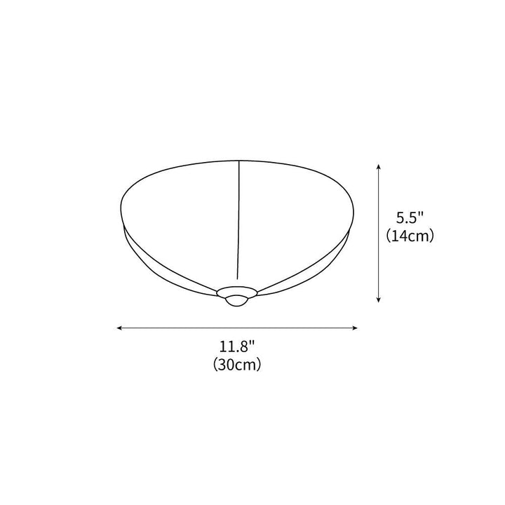 Orange Mushroom Ceiling Lamp 11.8" – detail 3