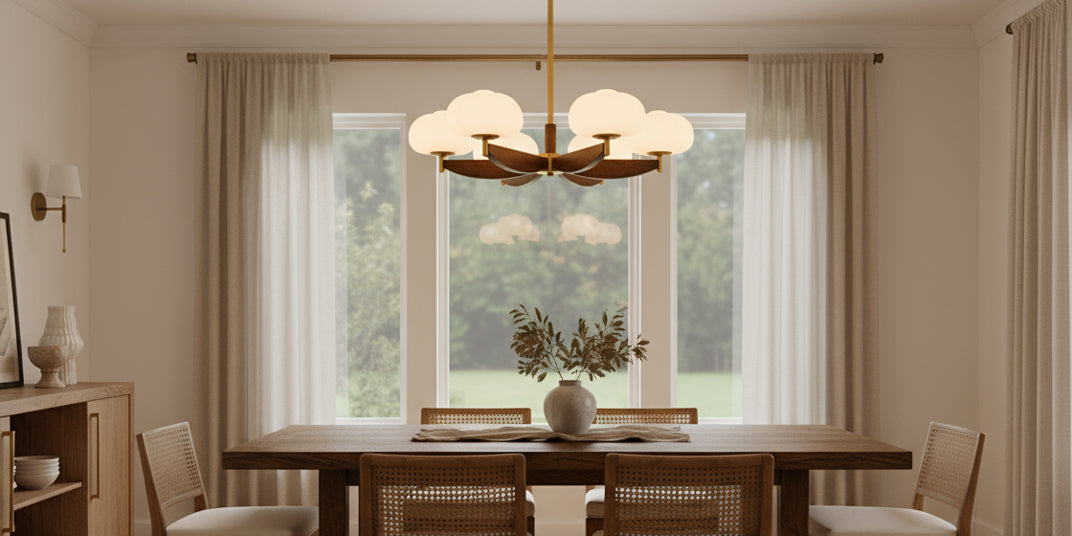 ✨ Statement in the Sky: 4 Chandeliers That Elevate Every Room