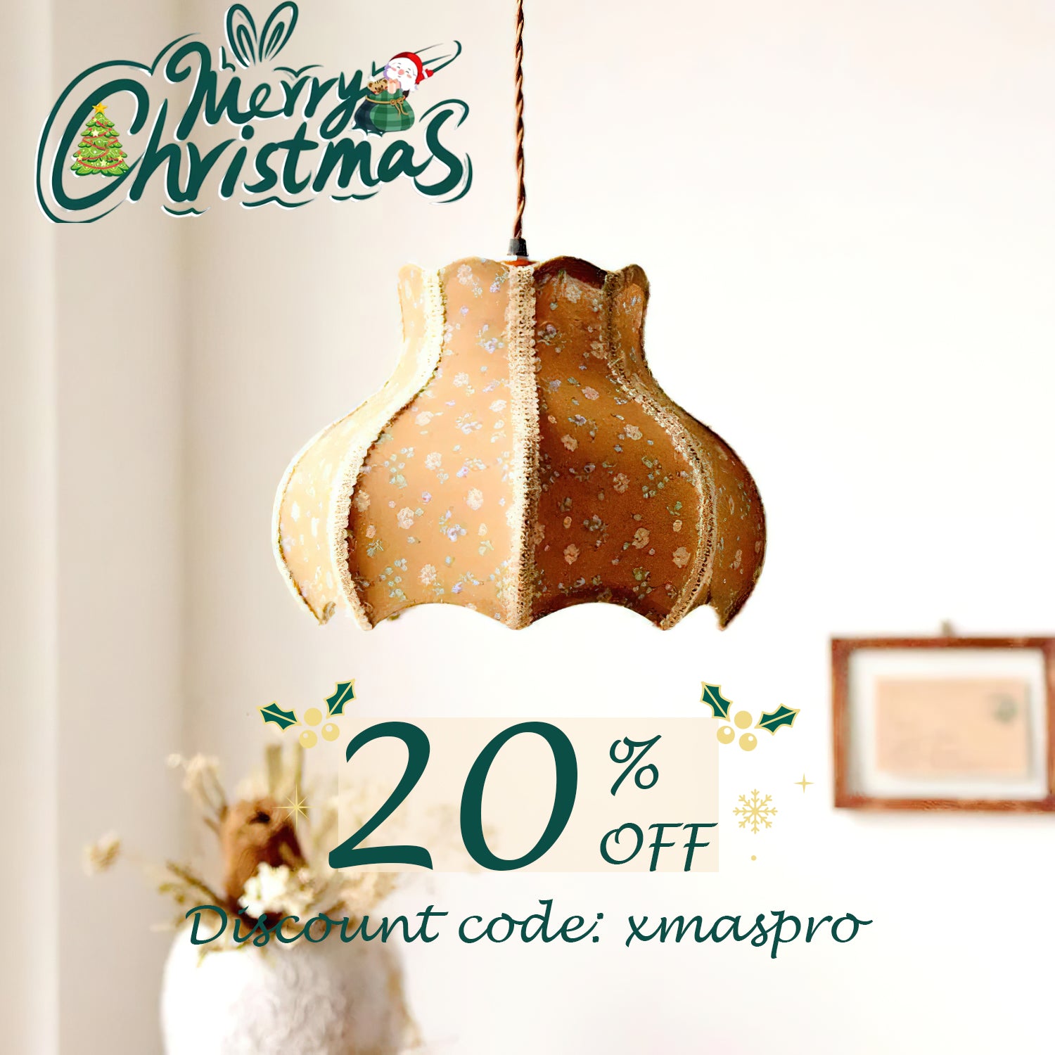 "Let your home shine bright this Christmas. ✨ Don’t miss out on our holiday sale"