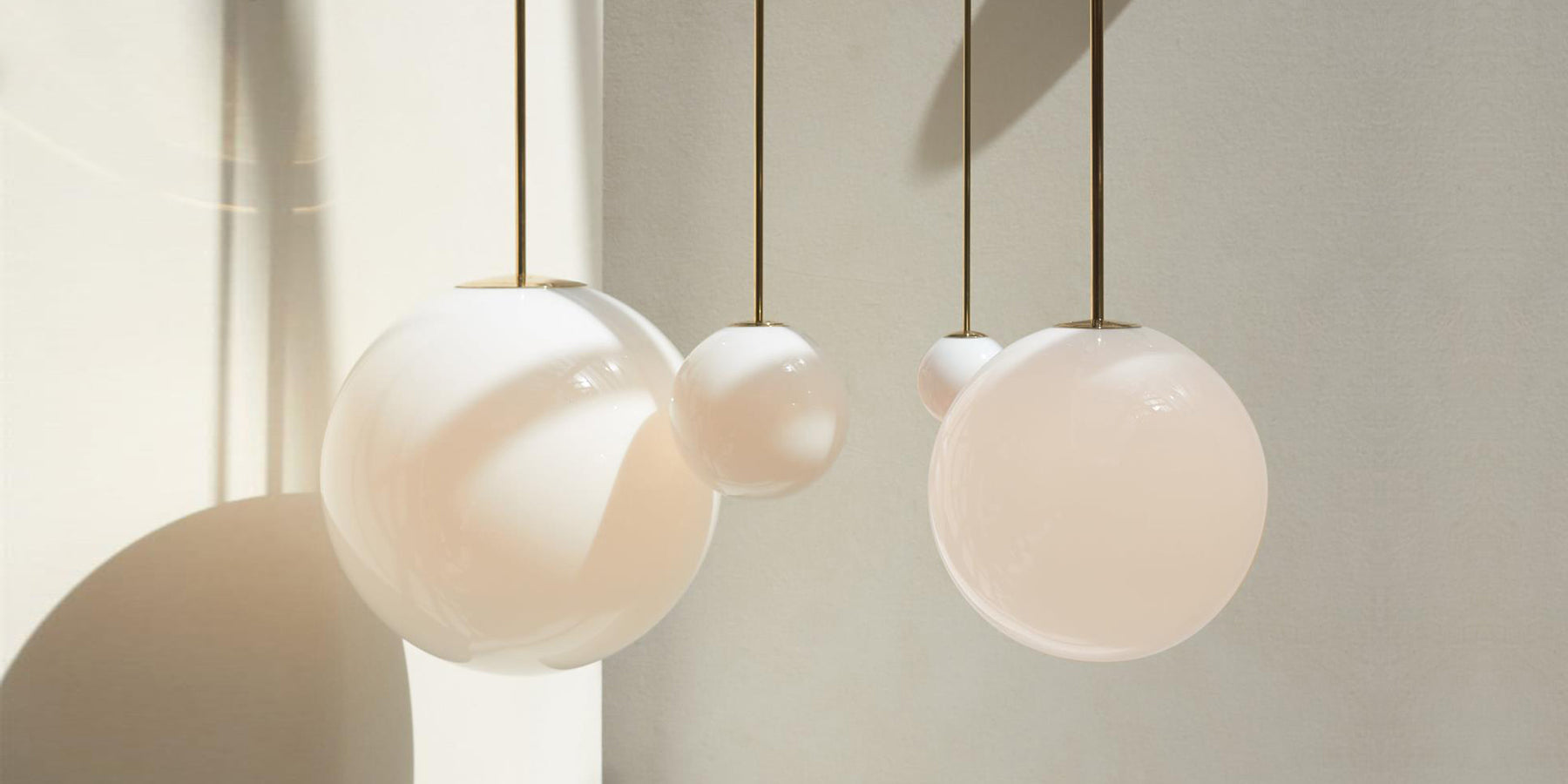 A dazzling collection of glass lights
