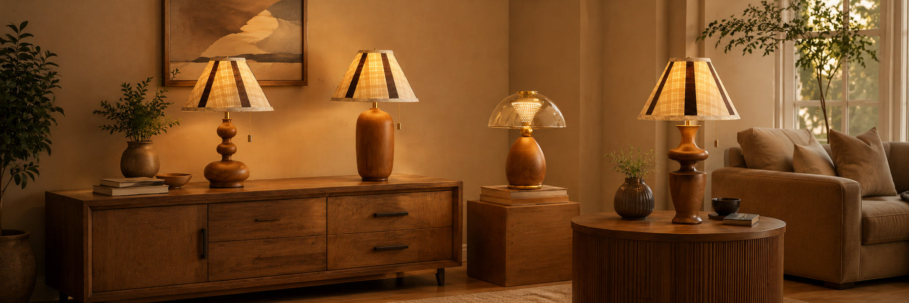 4 Vintage-Inspired Wood Table Lamps to Warm Up Your Home
