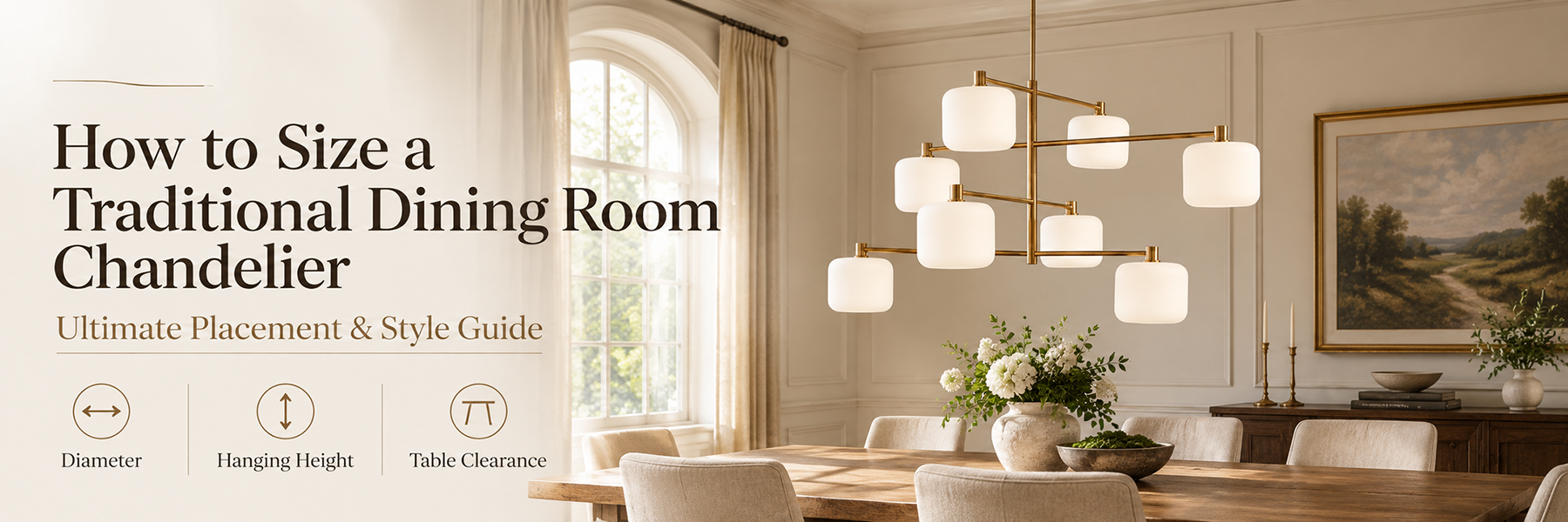 How to Size a Traditional Dining Room Chandelier: Ultimate Placement & Style Guide