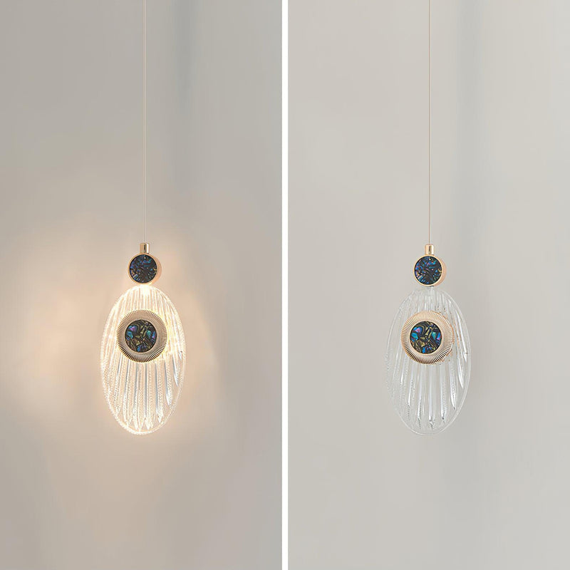 Acrylic Necklace Pendant Light 7.1"