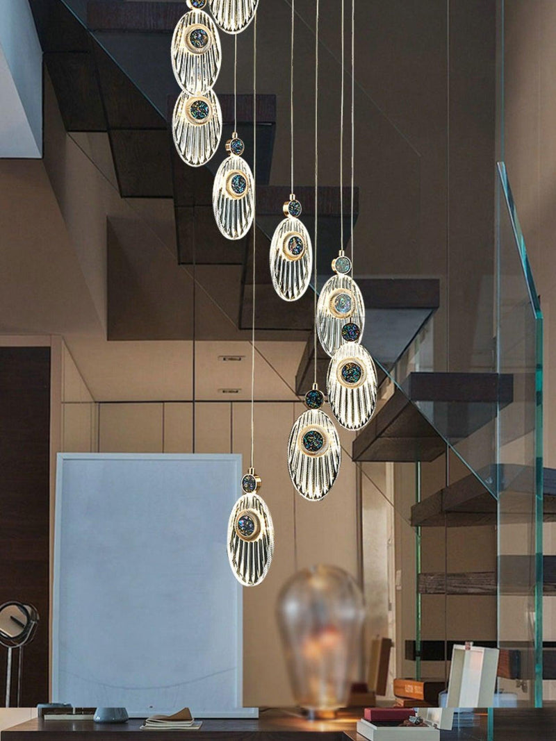 Acrylic Necklace Pendant Light 7.1"