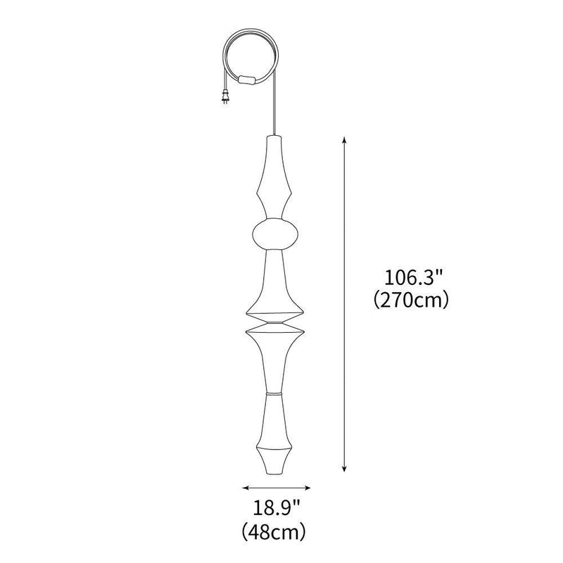 Akari E Pendant Swag Light 12.2"