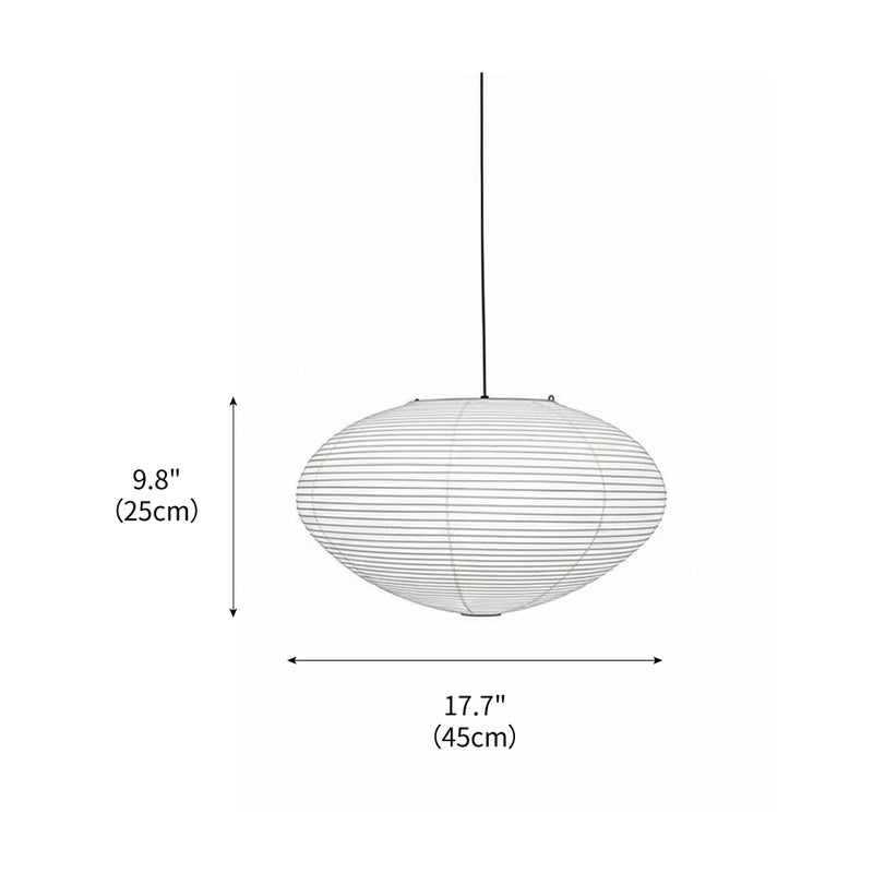 Akari Oval Pendant Light 19.7"