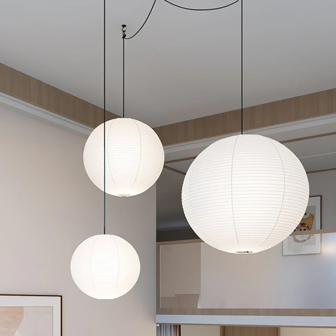 Akari A Pendant Swag Light 15.7