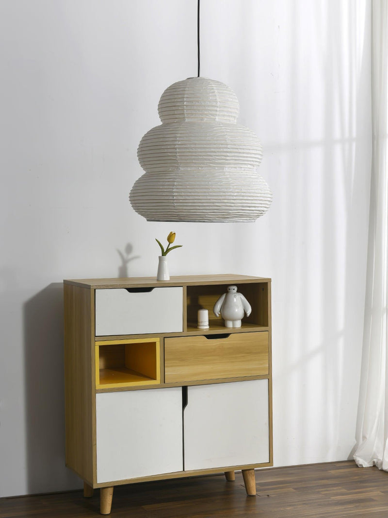 Akari Gourd Pendant Swag Light 15.7"