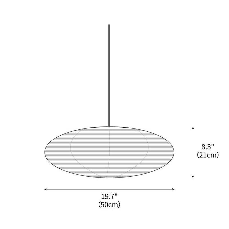 Akari Oval Pendant Light 19.7"