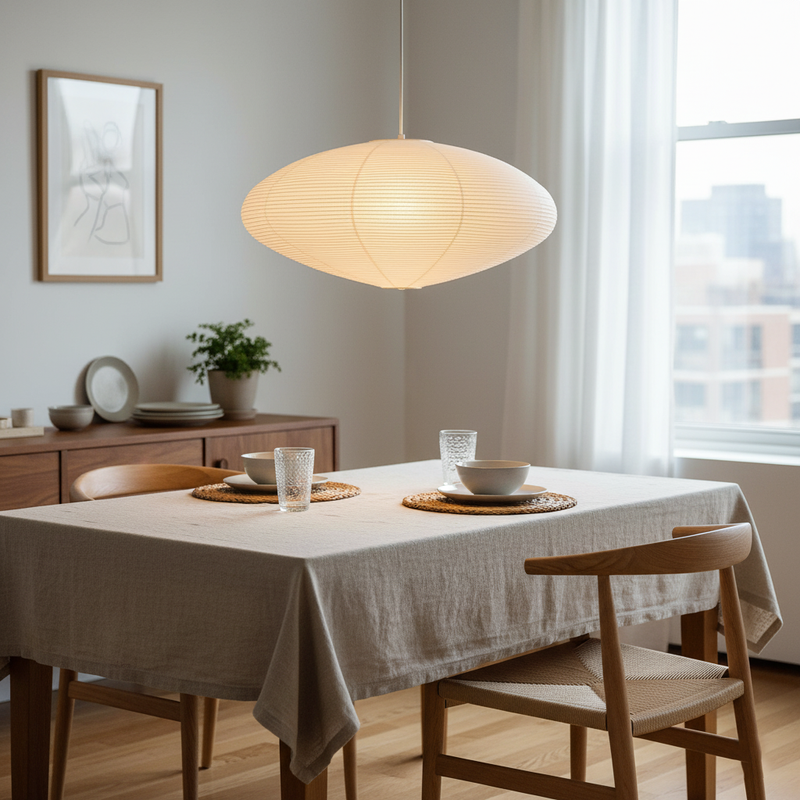 Akari Oval Pendant Light 19.7"