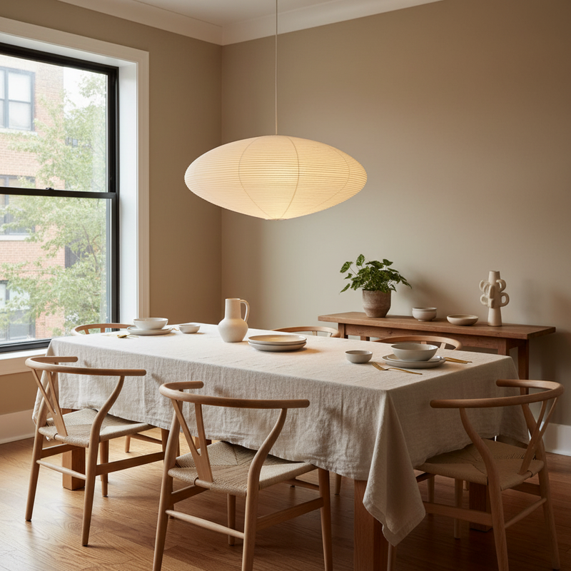 Akari Oval Pendant Light 19.7"