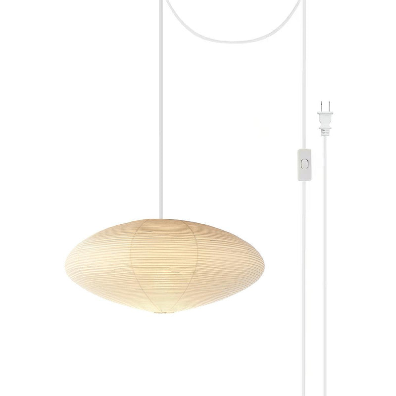 Akari Oval Pendant Swag Light 19.7"