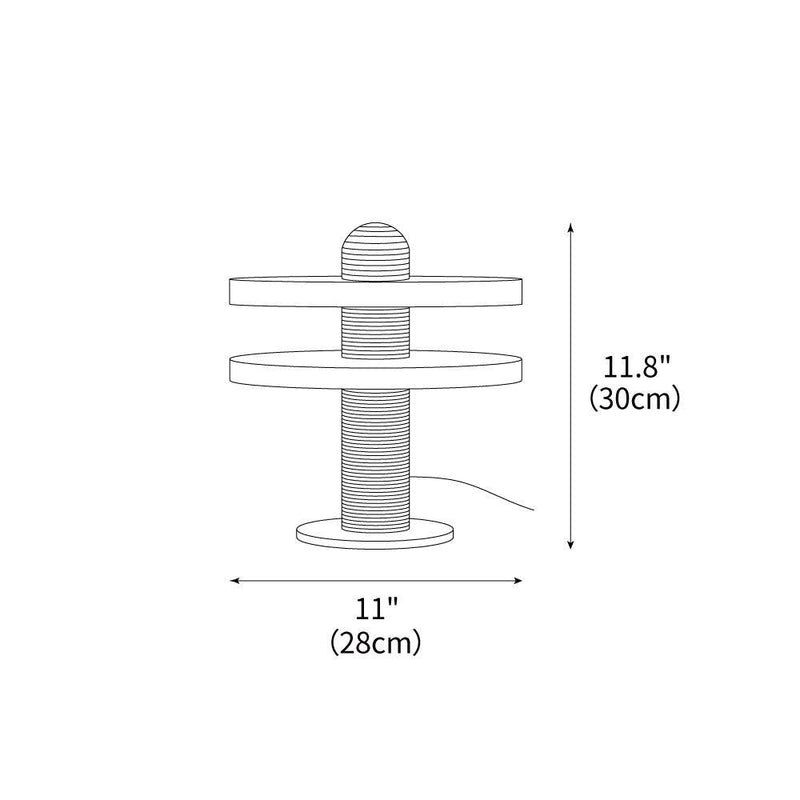Alabaster Comet Table Lamp