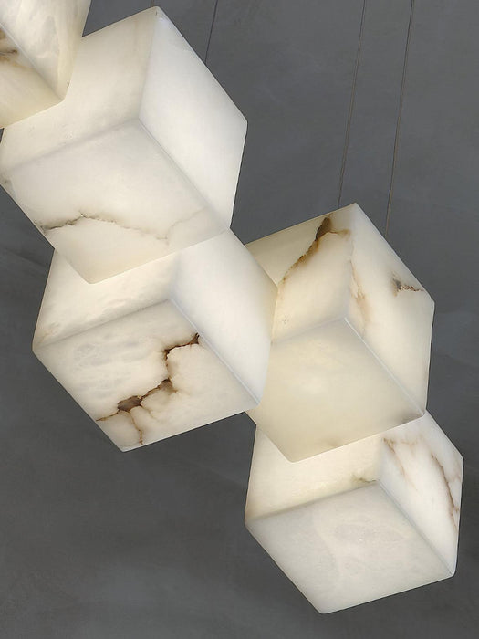 Alabaster Box Pendant Light