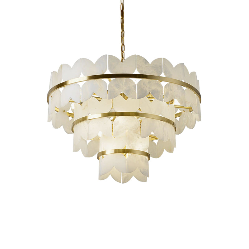 Alabaster Cloudscape Chandelier 11.8"