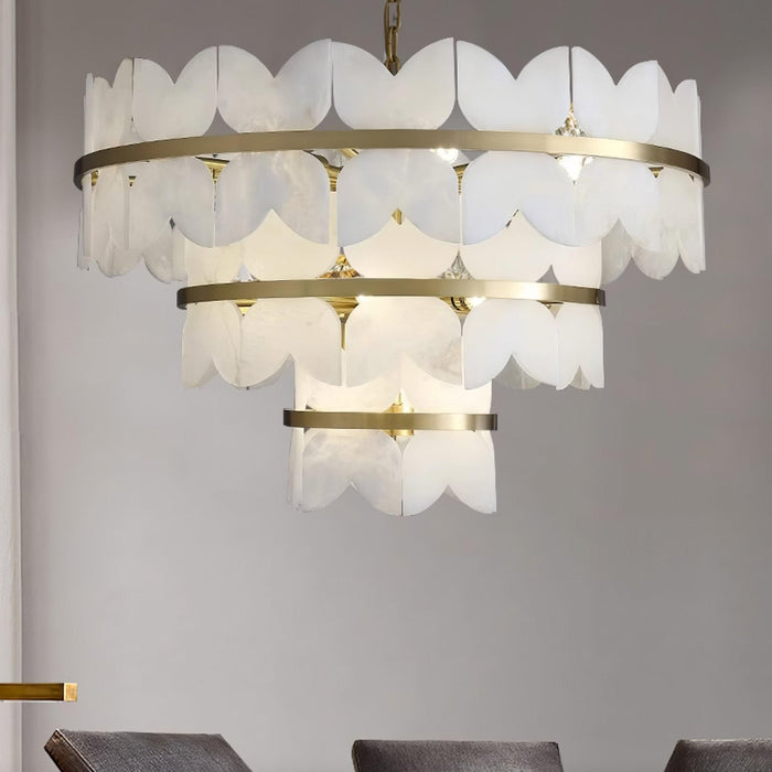 Alabaster Cloudscape Chandelier