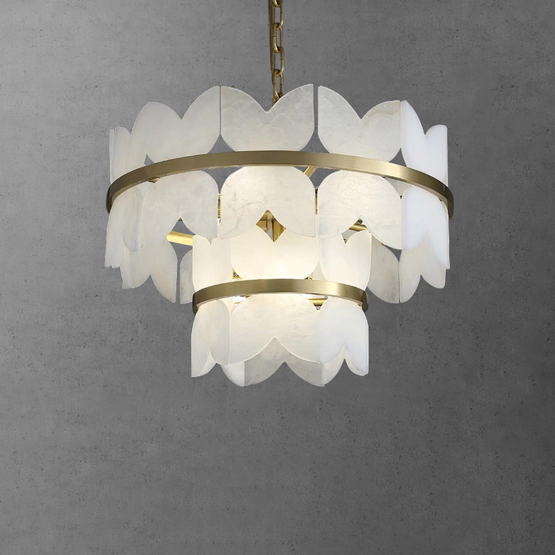 Alabaster Cloudscape Chandelier 11.8"