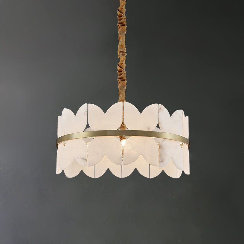 Alabaster Cloudscape Chandelier 11.8"