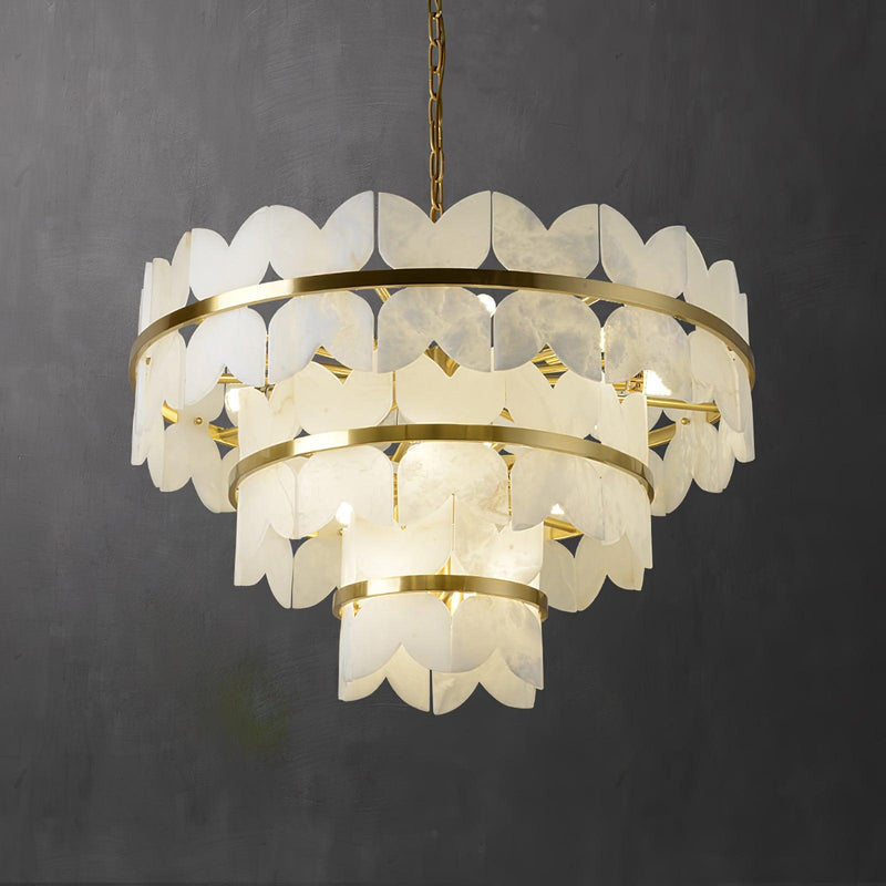 Alabaster Cloudscape Chandelier 11.8"