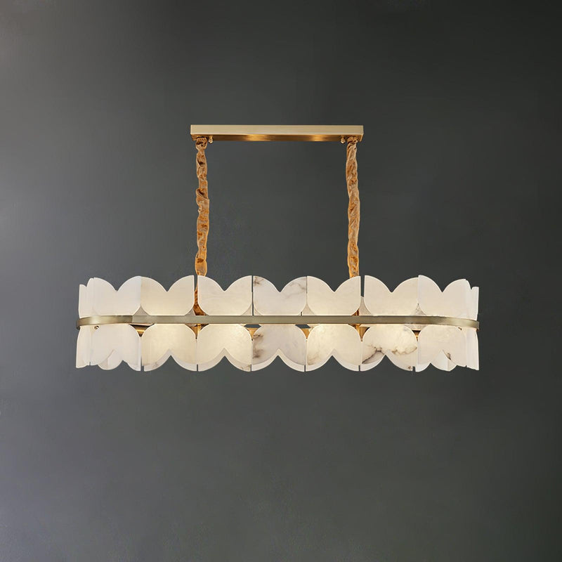 Alabaster Cloudscape Chandelier 11.8"