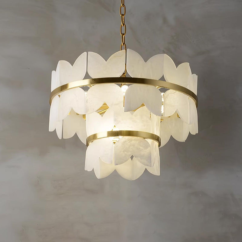 Alabaster Cloudscape Chandelier 11.8"