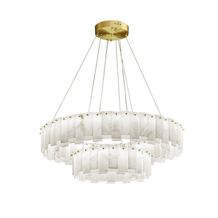 Alabaster Round Chandelier