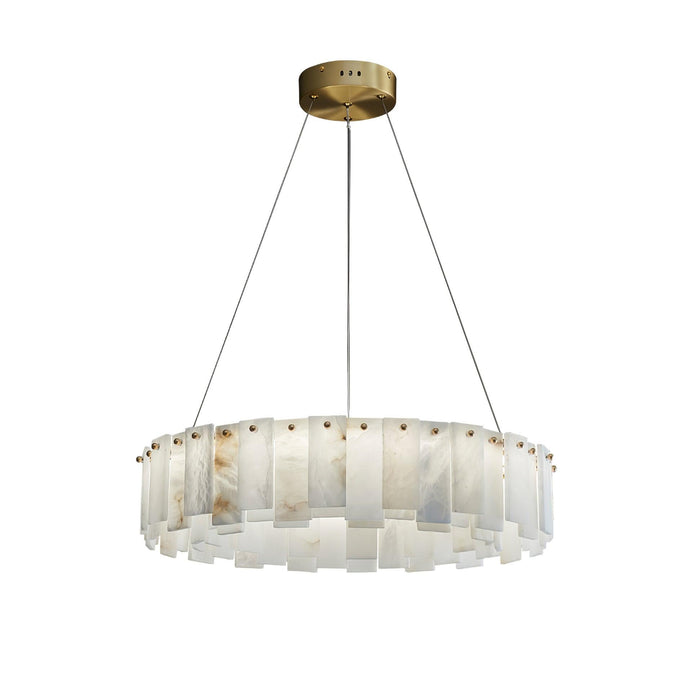 Alabaster Round Chandelier