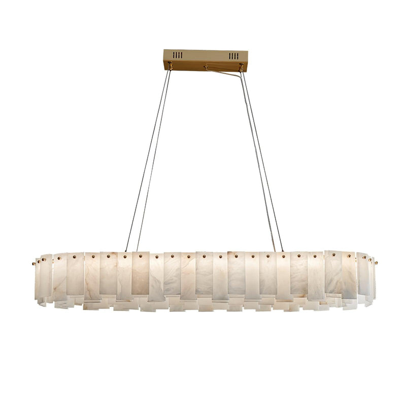 Alabaster Round Chandelier