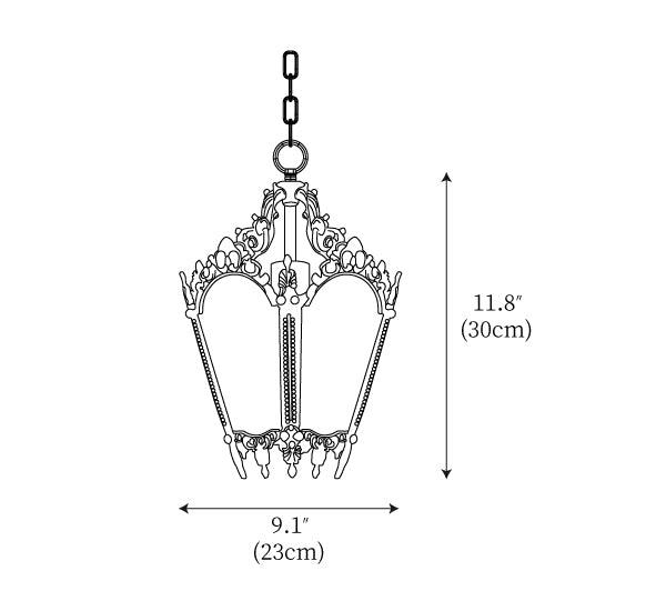 Antique Empire Pendant Lamp 9.1" – detail 3