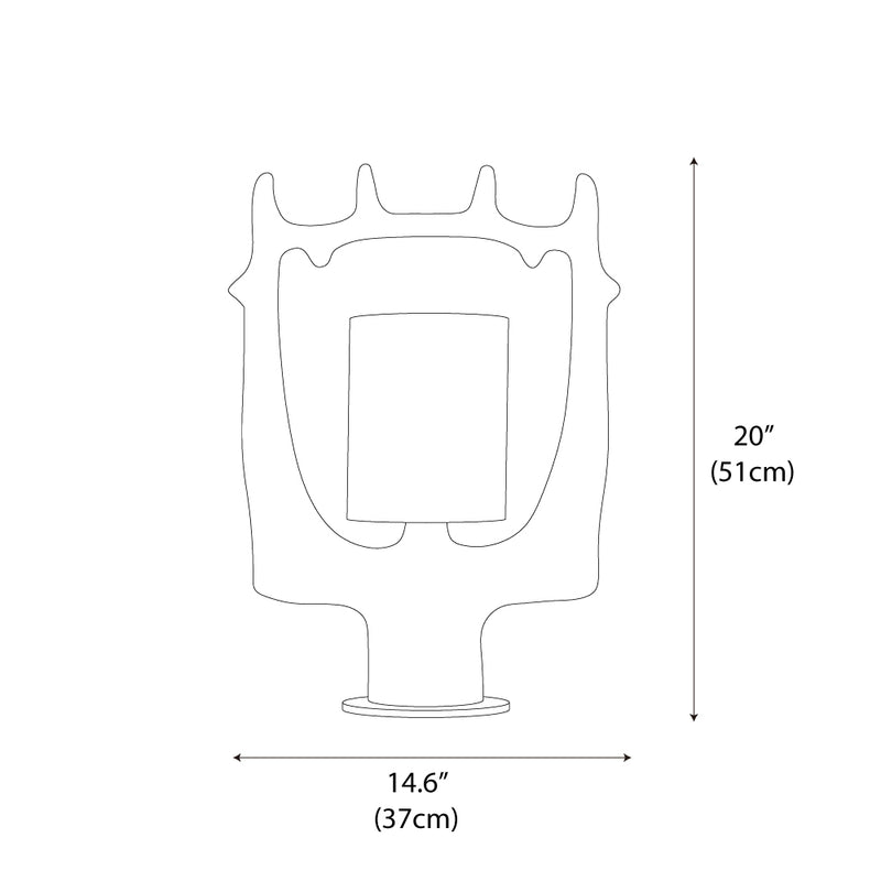 Antler Ring Table Lamp